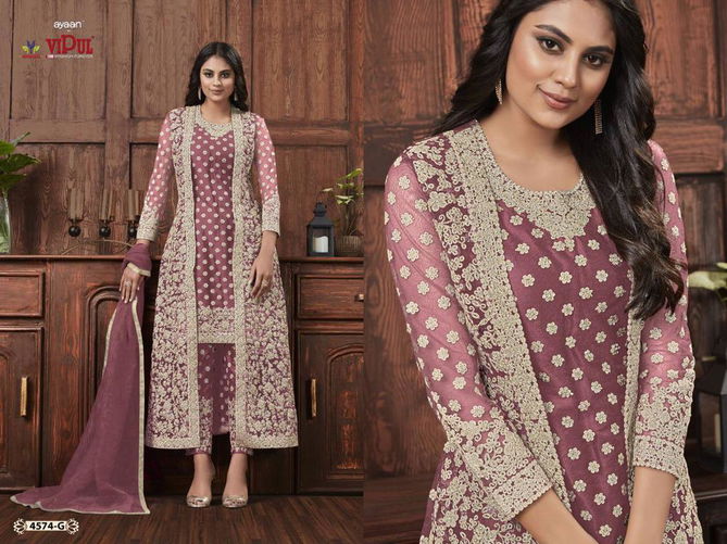 Ayaan By Vipul Embroidery With Koti Designer Salwar Suits